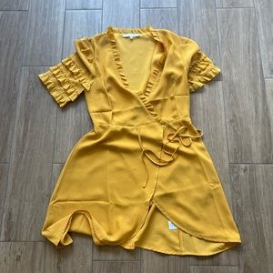 YELLOW mini sundress